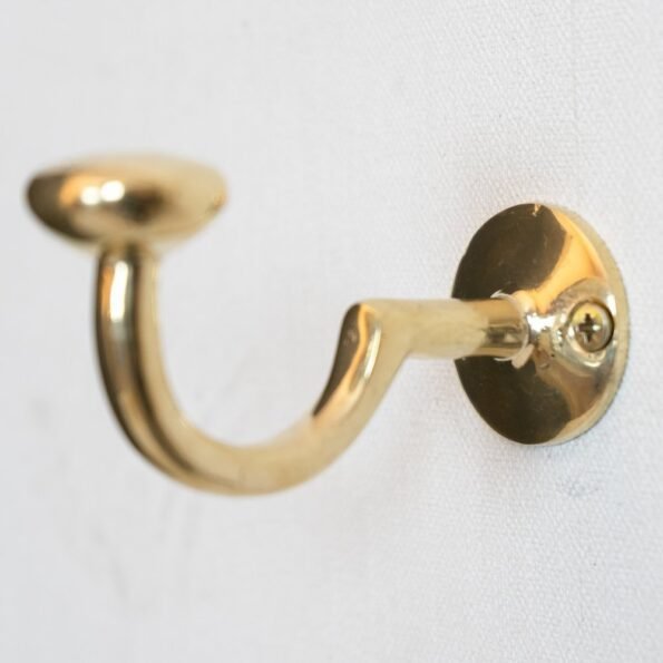 Handcrafted Unlacquered Brass Hooks For Wall - Image 10