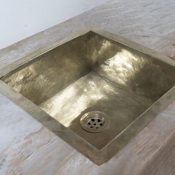 Handmade Silver Square Kitchen Sink - Image 5