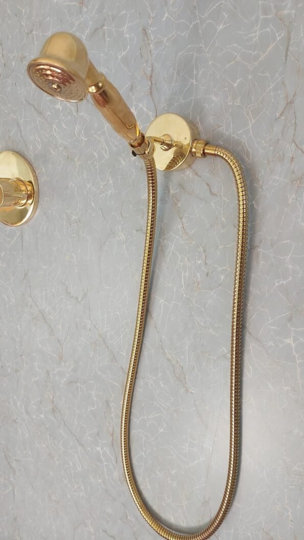 Solid Brass Shower System Lever Handle With Handheld Shower And Shower Head - Image 2