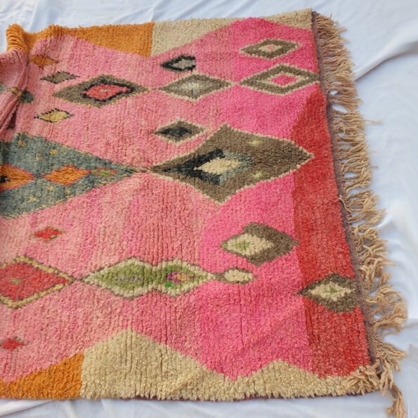 ROSA | 8x5'6 Ft | 2,5x1,7 m | Moroccan Colorful Rug | 100% wool handmade - Image 2