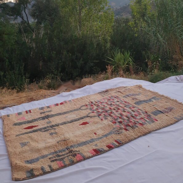 SAHYA | 8'9x5'3 Ft | 2,70x1,60 m | Moroccan Colorful Rug | 100% wool handmade - Image 7