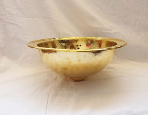 Moroccan brass sink, large sink , brass moroccan sink hammered gold color round handmade , - Image 6