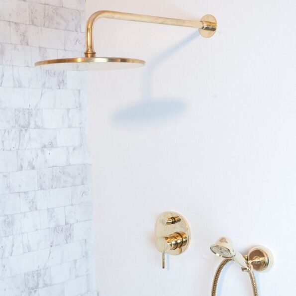 Antique Brass Concealed Shower