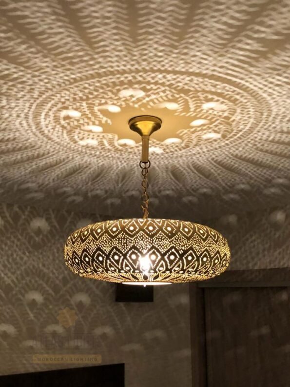 Moroccan Pendant Brass Light-Moroccan Style Hanging Lamp