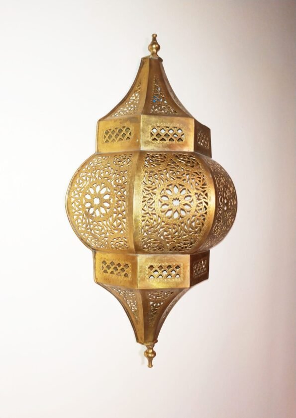Moroccan Wall Lights Lamp - Handcrafted Brass Sconce - Image 2