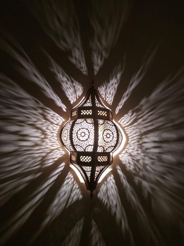 Moroccan Wall Lights Lamp - Handcrafted Brass Sconce - Image 4