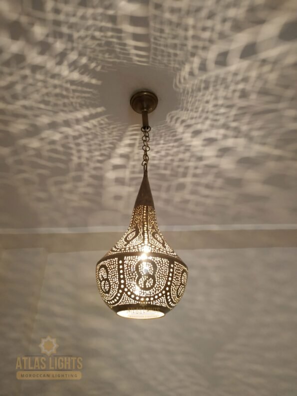 Moroccan Hanging Lights - Antique Vintage, Moroccan lamp - Image 3