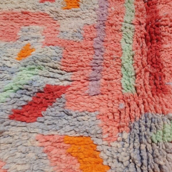 ACHYA | 9'4x6' Ft | 3x2 m | Moroccan Colorful Rug | 100% wool handmade - Image 8