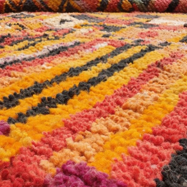 AFYA | 10'5x6'5 Ft | 3x2 m | Moroccan Colorful Rug | 100% wool handmade - Image 6