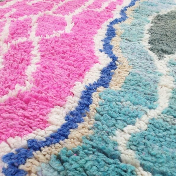 AKAR | 8'2x5'2 Ft | 2,50x1,58 m | Moroccan Colorful Rug | 100% wool handmade - Image 4