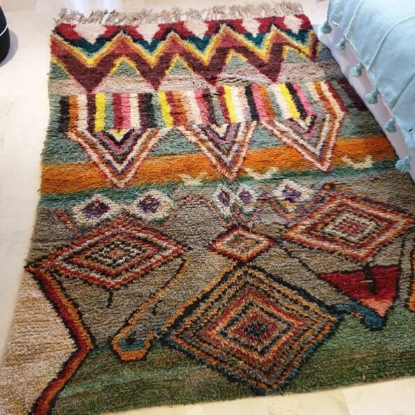 ALYCH | 10x6'6 Ft | 3x2 m | Moroccan Colorful Rug | 100% wool handmade - Image 2