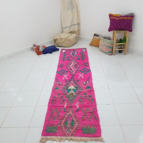 ARA Runner | 9'9x2'5 Ft | 3x0,75 m | Moroccan Colorful Rug | 100% wool handmade - Image 2