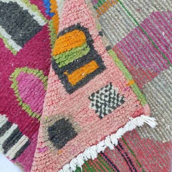 ASHKID Runner | 9'6x2'8 Ft | 2,93x0,87 m | Moroccan Colorful Rug | 100% wool handmade - Image 5