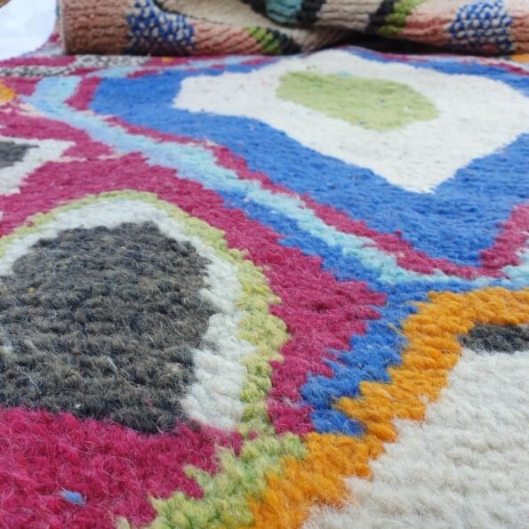 ASHKID Runner | 9'6x2'8 Ft | 2,93x0,87 m | Moroccan Colorful Rug | 100% wool handmade - Image 2