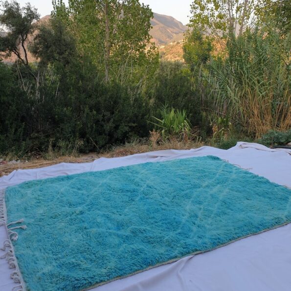 AWWA | 9'5x6'8 Ft | 3x2m | Moroccan Beni Ourain Rug | 100% wool handmade - Image 7