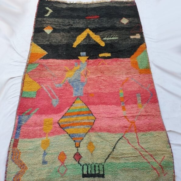 AYZA | 10'8x6'5 Ft | 3,30x1,98 m | Moroccan Colorful Rug | 100% wool handmade - Image 4