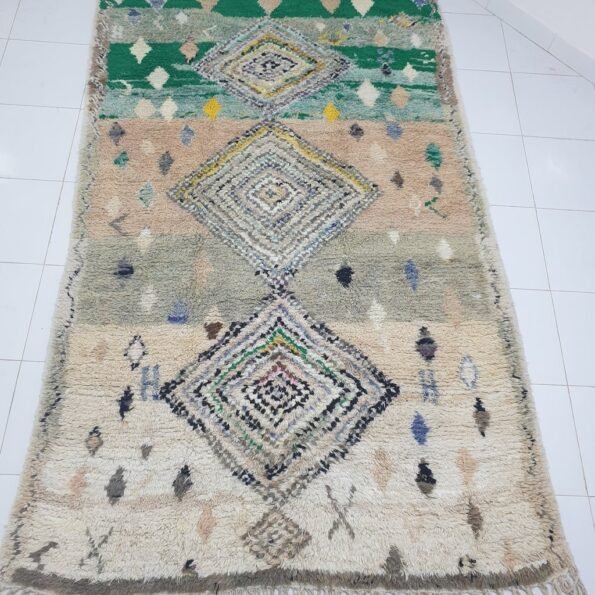 BADLI | 9'4x5'9 Ft | 2,85x1,80 m | Moroccan Colorful Rug | 100% wool handmade - Image 3