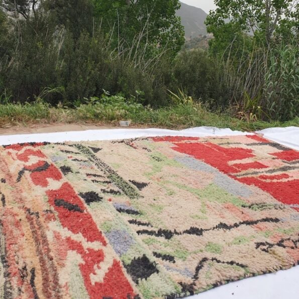 BADOUGH | 8'1x5'6 Ft | 2,50x1,70 m | Moroccan Colorful Rug | 100% wool handmade - Image 7