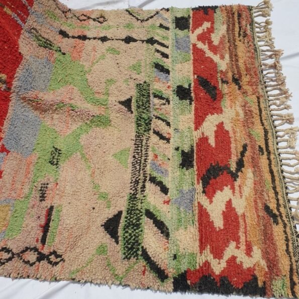 BADOUGH | 8'1x5'6 Ft | 2,50x1,70 m | Moroccan Colorful Rug | 100% wool handmade - Image 2