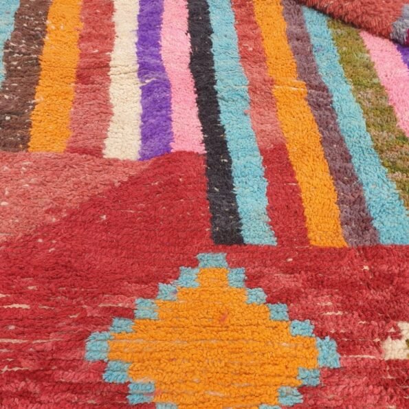 BAHA | 9'5x6 Ft | 3x2 m | Moroccan Colorful Rug | 100% wool handmade - Image 6