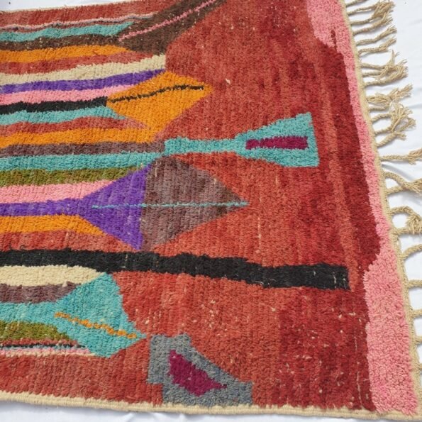 BAHA | 9'5x6 Ft | 3x2 m | Moroccan Colorful Rug | 100% wool handmade - Image 2