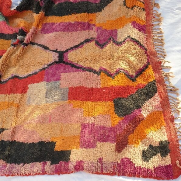 BASHA | 8x5'6 Ft | 2,5x1,7 m | Moroccan Colorful Rug | 100% wool handmade - Image 2