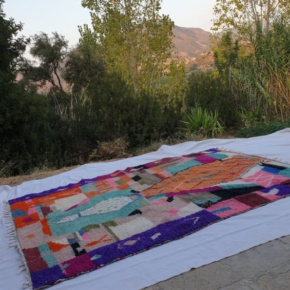 BENA | 9'1x6'4 Ft | 278x195 cm | Moroccan Colorful Rug | 100% wool handmade - Image 7