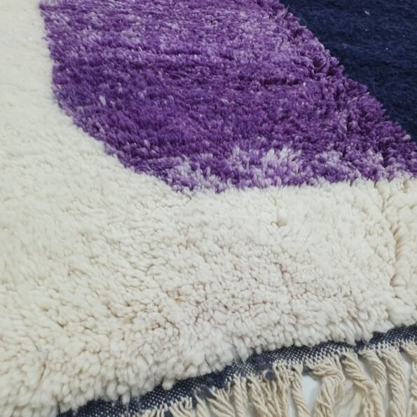 BITTY | 7'9x5'1 Ft | 2,40x1,55 m | Moroccan Beni Ourain Rug | 100% wool handmade - Image 4