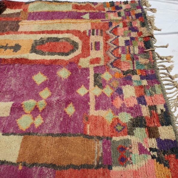 BRIBA | 10x6'5 Ft | 3x2 m | Moroccan Colorful Rug | 100% wool handmade - Image 2