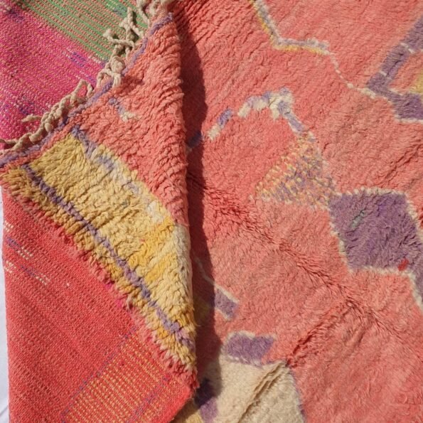 BULU | 8'5x5'5 Ft | 2,60x1,70 m | Moroccan Colorful Rug | 100% wool handmade - Image 5