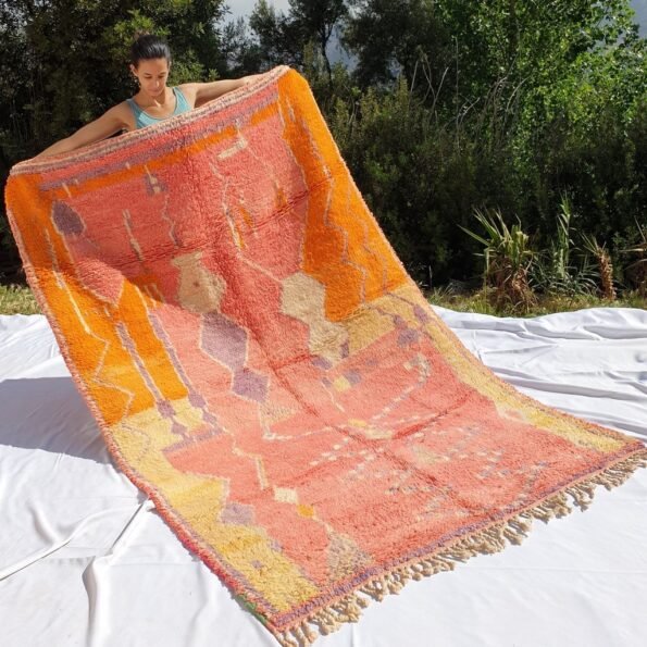 BULU | 8'5x5'5 Ft | 2,60x1,70 m | Moroccan Colorful Rug | 100% wool handmade