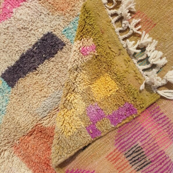 BZIMA | 8x5 Ft | 2,5x1,5 m | Moroccan Colorful Rug | 100% wool handmade - Image 5