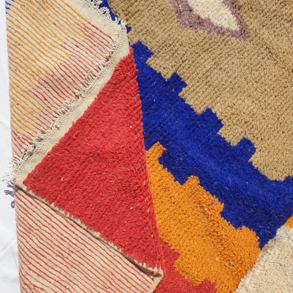 CARA | 9'5x6 Ft | 3x2 m | Moroccan Colorful Rug | 100% wool handmade - Image 3