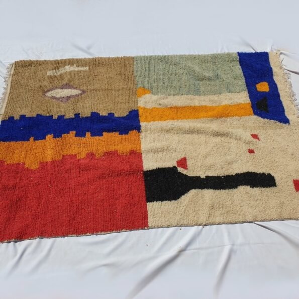 CARA | 9'5x6 Ft | 3x2 m | Moroccan Colorful Rug | 100% wool handmade - Image 7