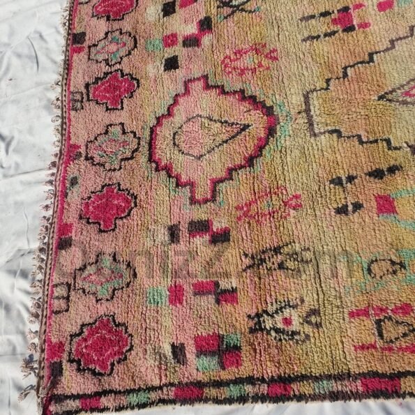 CHAHDIA | 10x6'7 Ft | 307x204 cm | Moroccan Vintage style Rug | 100% wool handmade - Image 10