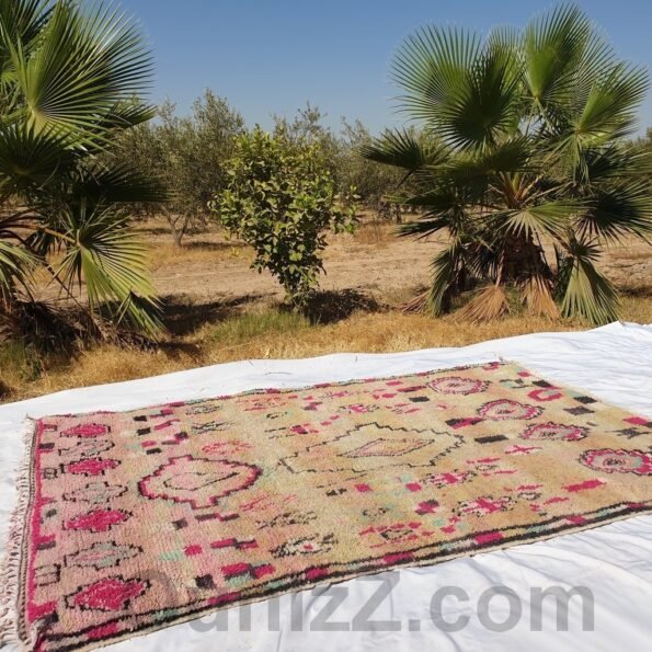 CHAHDIA | 10x6'7 Ft | 307x204 cm | Moroccan Vintage style Rug | 100% wool handmade - Image 8