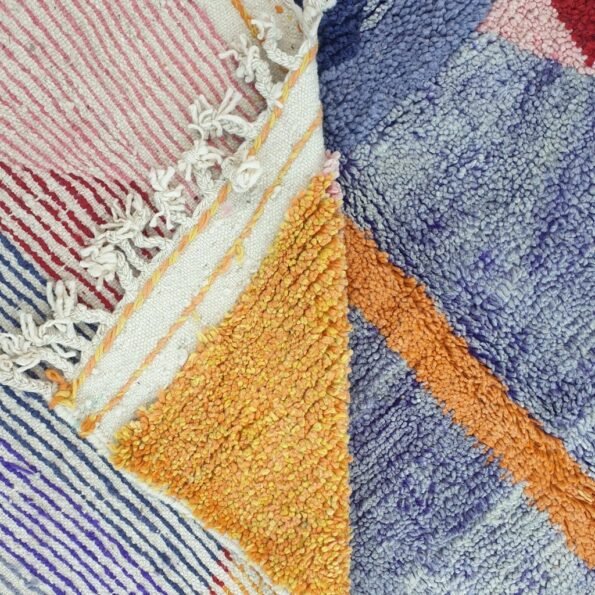 CHMICHA | 9x6'7 Ft | 276x203 cm | Moroccan Colorful Rug | 100% wool handmade - Image 5