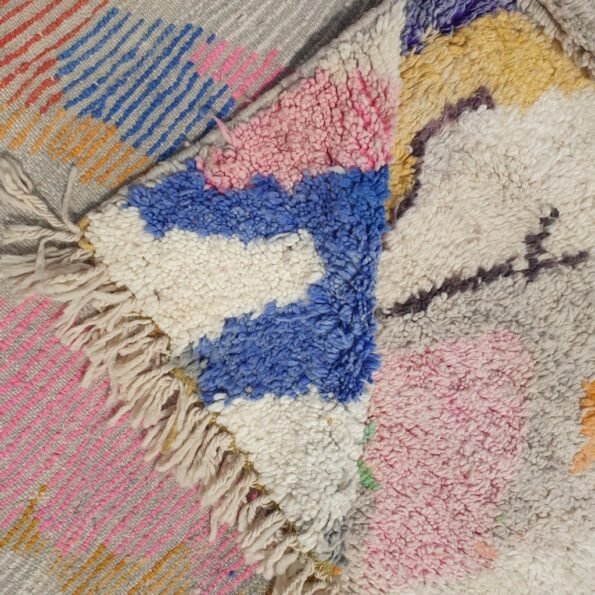 Customized AGGOUN | 2,5x1,5 m | Moroccan Colorful Rug | 100% wool handmade - Image 5