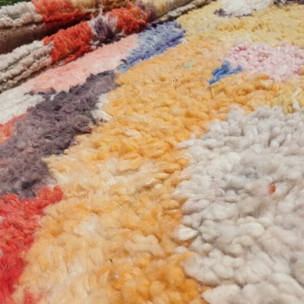 Customized AGGOUN | 2,5x1,5 m | Moroccan Colorful Rug | 100% wool handmade - Image 3