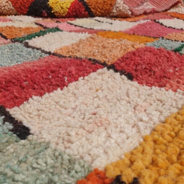 Customized DAMA | 9'5x7 Ft | 3x2 m | Moroccan Colorful Rug | 100% wool handmade - Image 3