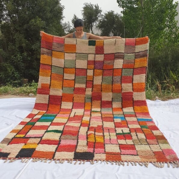 Customized DAMA | 9'5x7 Ft | 3x2 m | Moroccan Colorful Rug | 100% wool handmade