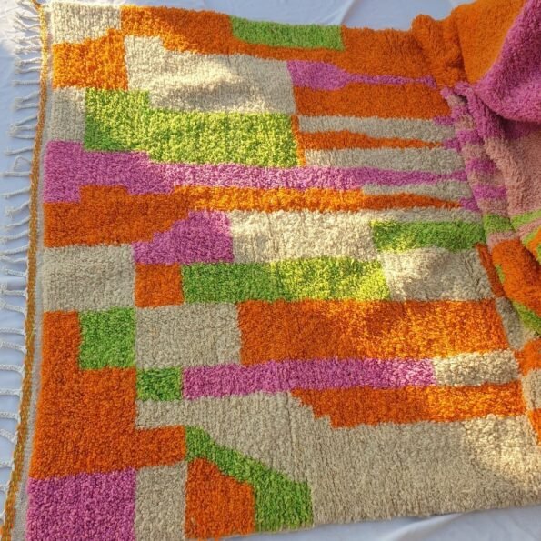 Customized NETMEZRA | 10x6'5 Ft | 3x2 m | Moroccan Colorful Rug | 100% wool handmade - Image 2