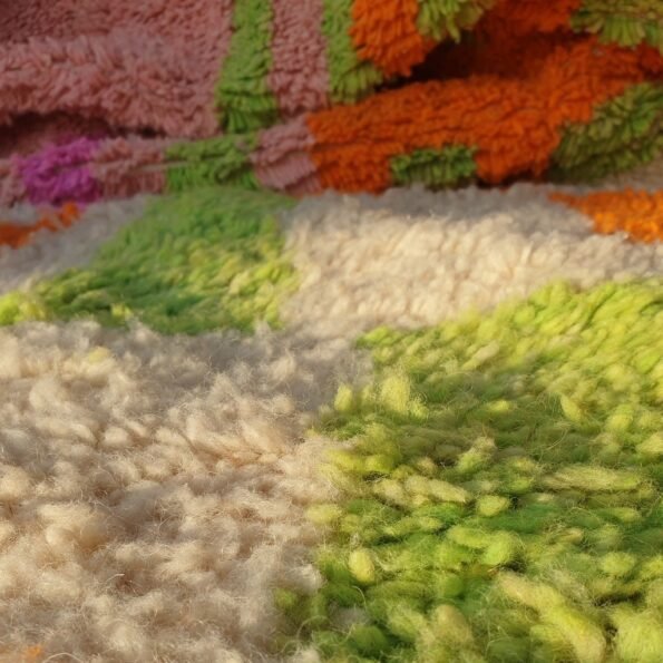 Customized NETMEZRA | 10x6'5 Ft | 3x2 m | Moroccan Colorful Rug | 100% wool handmade - Image 7