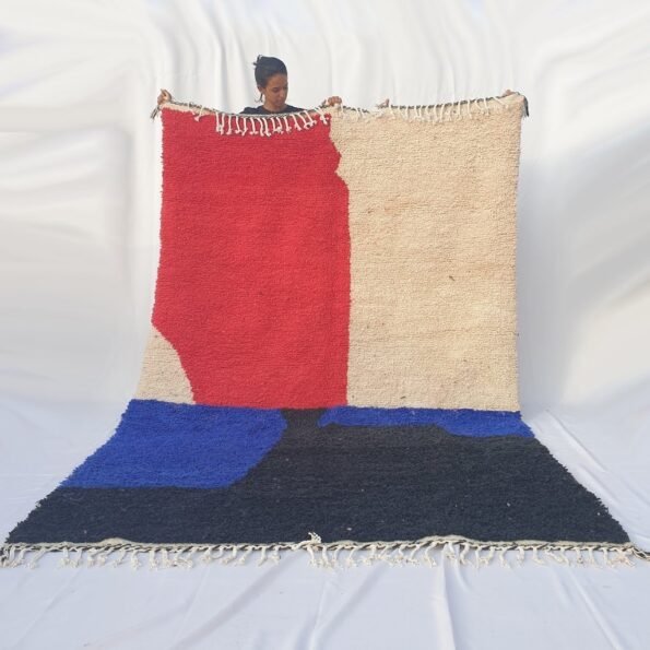 Customized SAADIA | 10x6 Ft | 3x2 m | Moroccan Colorful Rug | 100% wool handmade