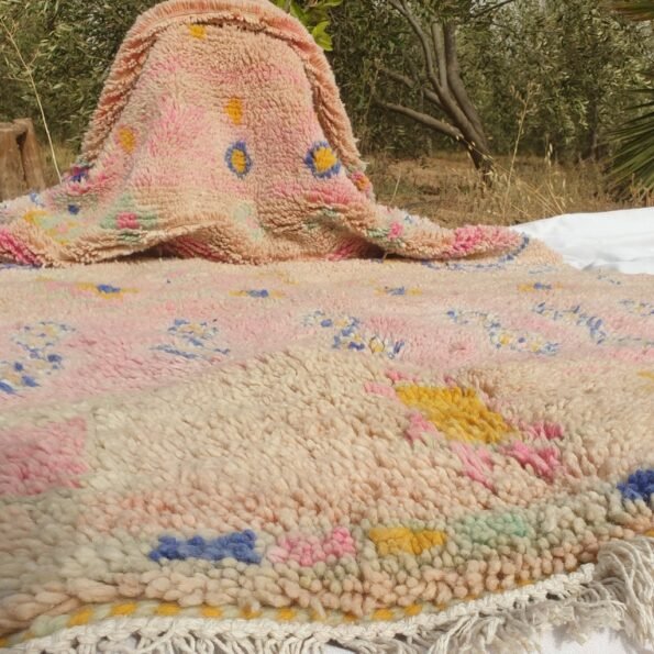 DAYKKA | 8'5x5' Ft | 2,6x1,5 m | Moroccan VINTAGE STYLE Colorful Rug | 100% wool handmade - Image 7