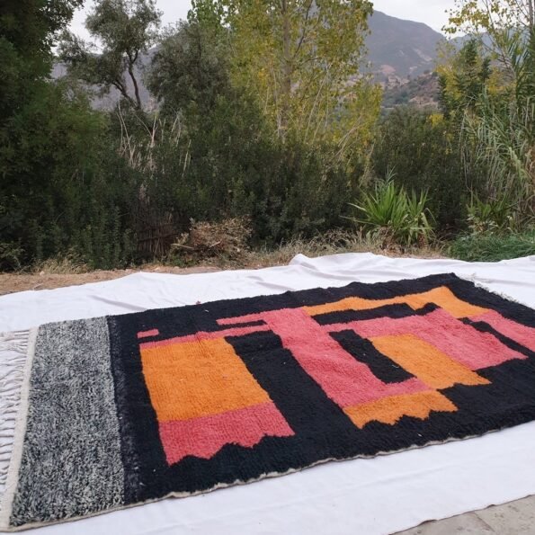 DIALI | 6x9'4 Ft | 2,88x1,84 m | Moroccan Beni Ourain Rug | 100% wool handmade - Image 7