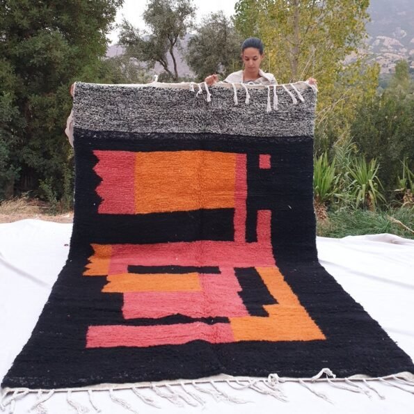 DIALI | 6x9'4 Ft | 2,88x1,84 m | Moroccan Beni Ourain Rug | 100% wool handmade