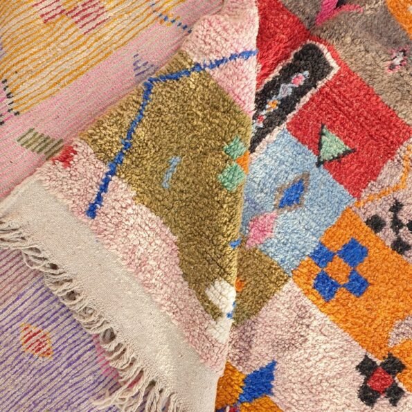 DOER | 9'6x6'66 Ft | 3x2 m | Moroccan Colorful Rug | 100% wool handmade - Image 5