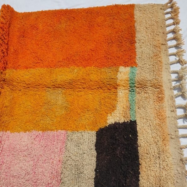 DOUH | 8x5 Ft | 2,5x1,5 m | Moroccan Colorful Rug | 100% wool handmade - Image 2