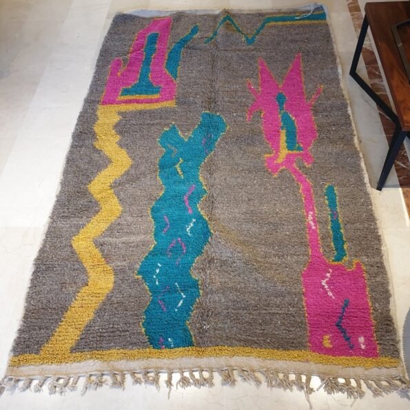 DULCE | 8'3x5'1 Ft | 2,52x1,55 m | Moroccan Colorful Rug | 100% wool handmade - Image 3